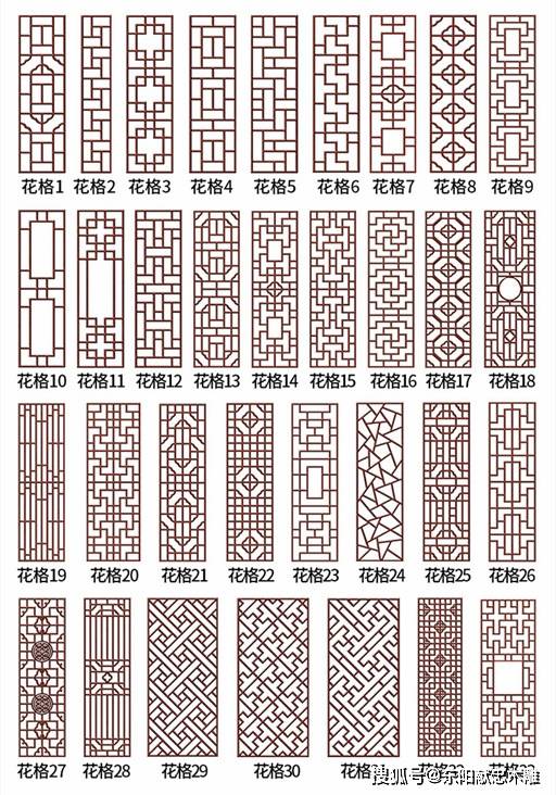 实木花格图片大全，自然美学的艺术魅力探索