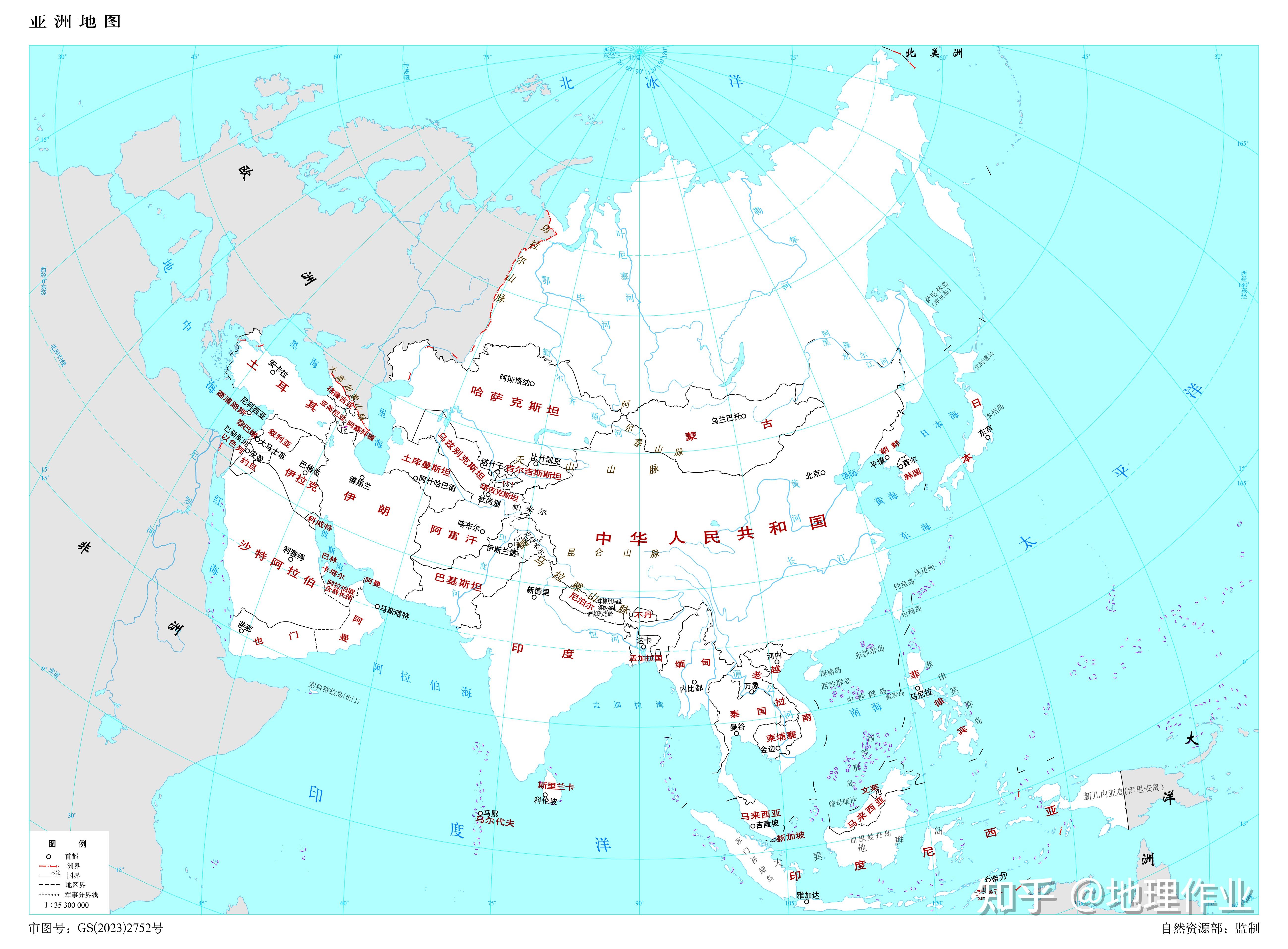 亚洲地图最新概览，揭示变化与发现新面貌